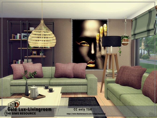 Gold Lux-Livingroom by Danuta720 at TSR