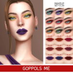 Gold Makeup Set CC30 at GOPPOLS Me