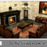 Gothic Living room recolor by so87g at TSR