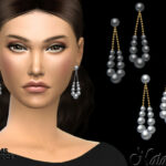 Graduated pearl teardrop earrings by NataliS at TSR