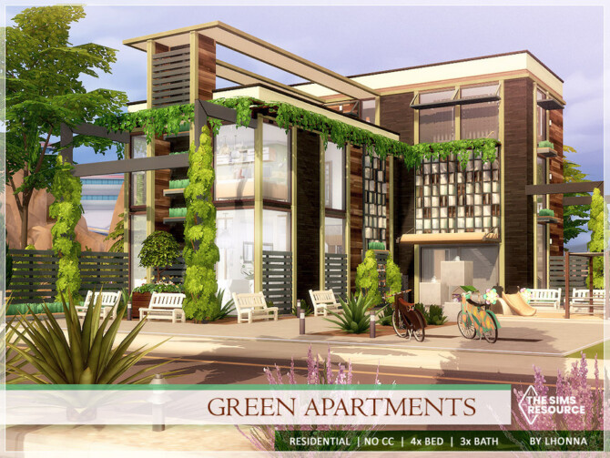 Green Apartments by Lhonna at TSR