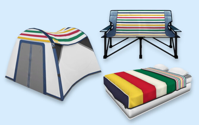 HBC Stripes Camp Set at SimPlistic