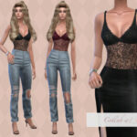 Halle Lace Top PipcoxJavaSims Collab at TSR