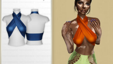 Halter Neck Top MC285 by mermaladesimtr at TSR