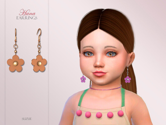 Hana Earrings Toddler by Suzue at TSR