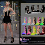 Heeled shoes Noctis Ornate by DanSimsFantasy at TSR