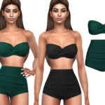 High Waisted Swimsuits by Saliwa at TSR