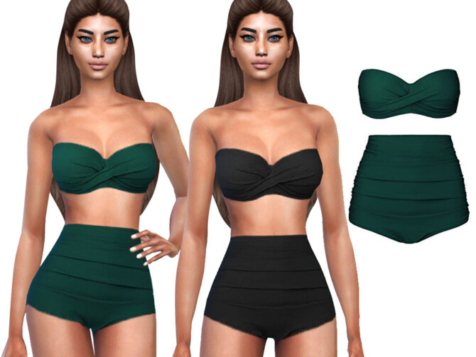 High Waisted Swimsuits by Saliwa at TSR