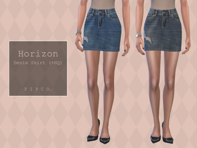 Horizon Denim Skirt by Pipco at TSR