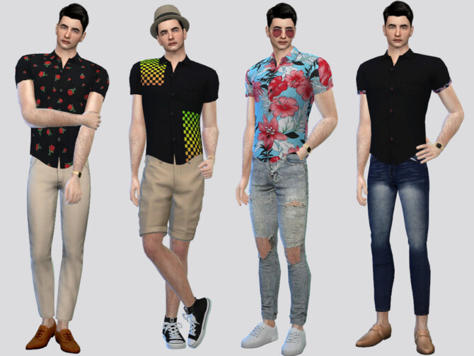 Into Patterned Shirt by McLayneSims at TSR