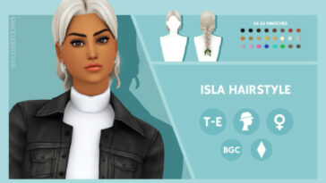 Isla Hairstyle by simcelebrity00 at TSR