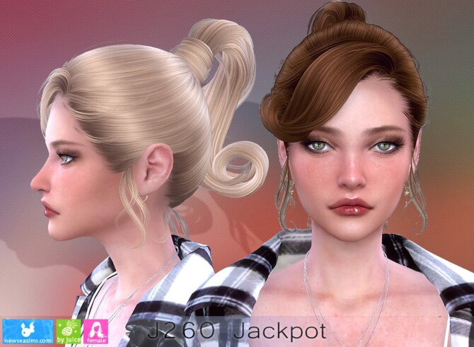 J260 Jackpot hair (P) at Newsea Sims 4