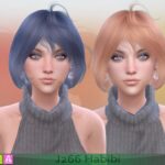 J266 Habibi hairstyle at Newsea Sims 4