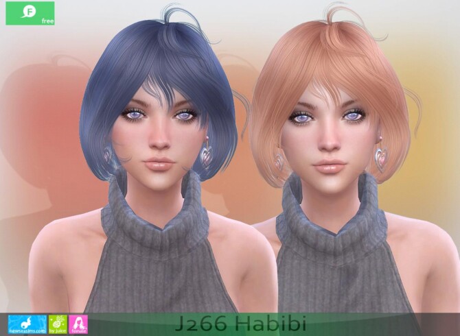 J266 Habibi hairstyle at Newsea Sims 4