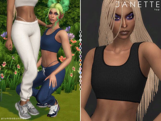 JANETTE top by Plumbobs n Fries at TSR