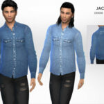 Jacob Denim Shirt by Puresim at TSR