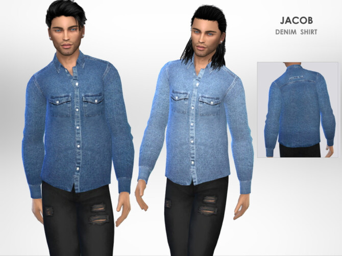 Jacob Denim Shirt by Puresim at TSR