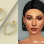 J’adore Earrings by Christopher067 at TSR