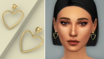 J’adore Earrings by Christopher067 at TSR