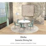 Jeanette Dining Set at Dinha Gamer