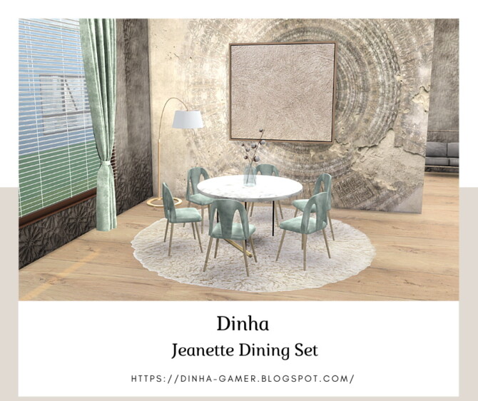 Jeanette Dining Set at Dinha Gamer