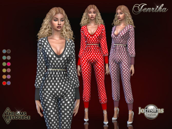 Jenrika jumpsuit by jomsims at TSR