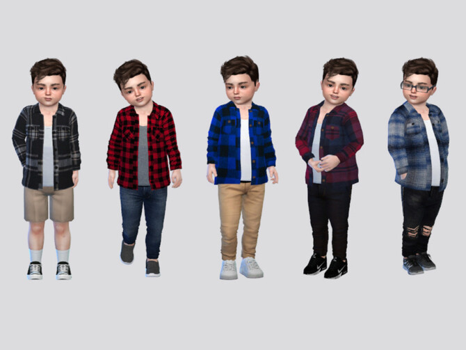 Jonas Flannel Shirt Boys by McLayneSims at TSR