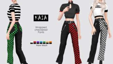 KAIA Cropped Pants by Helsoseira at TSR