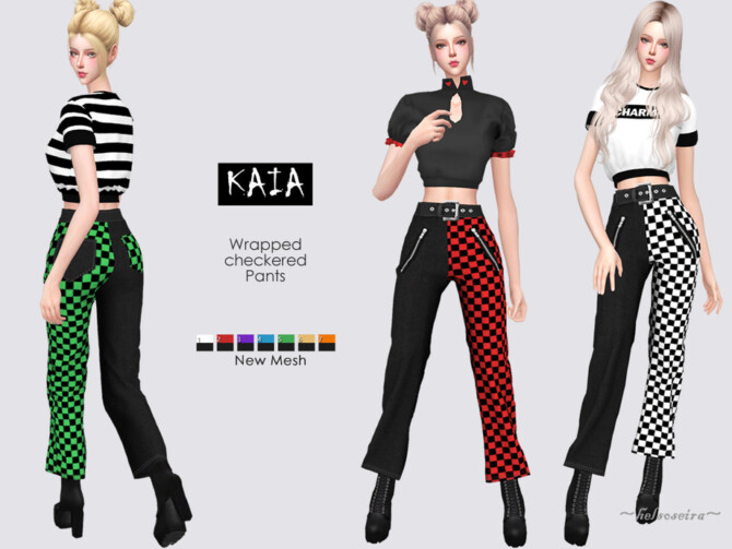 KAIA Cropped Pants by Helsoseira at TSR