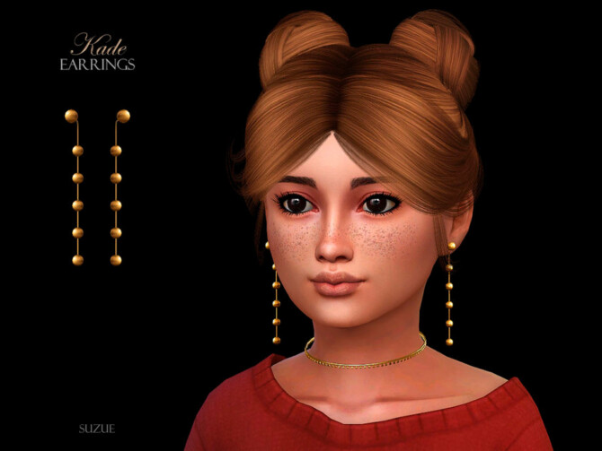 Kade Earrings Child by Suzue at TSR