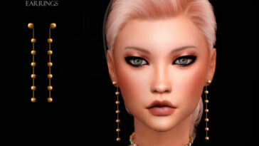 Kade Earrings by Suzue at TSR