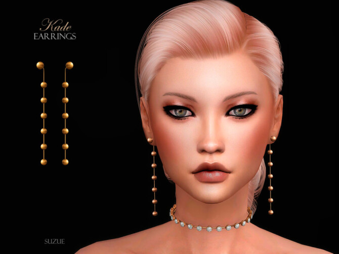 Kade Earrings by Suzue at TSR