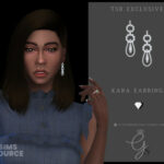 Kara Earrings by Glitterberryfly at TSR