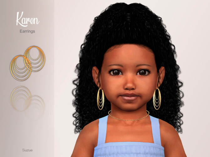 Karen Earrings Toddler by Suzue at TSR