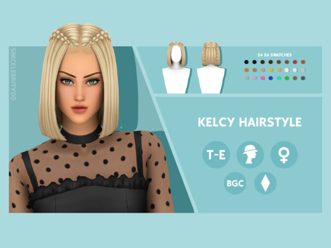 Kelcy Hairstyle by simcelebrity00 at TSR