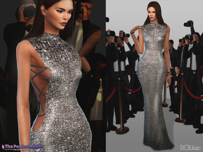 Kendall Jenner Dress DO134 by D.O.Lilac at TSR