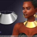 Keondra Plate Necklace by feyona at TSR