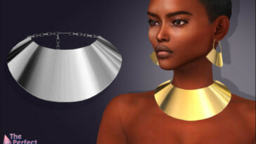 Keondra Plate Necklace by feyona at TSR