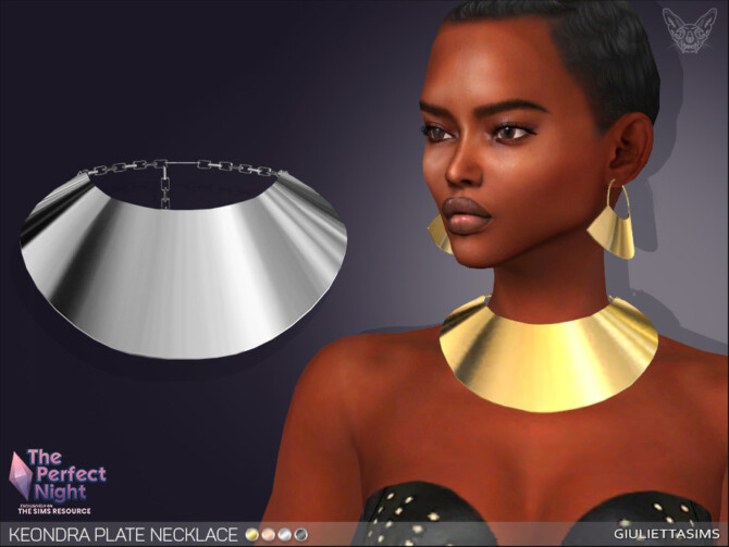 Keondra Plate Necklace by feyona at TSR