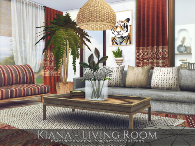 Kiana Living Room by Rirann at TSR