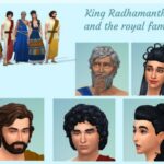 King Radhamanthos and the royal family at KyriaT’s Sims 4 World