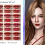 LMCS N84 Lipstick (HQ) by Lisaminicatsims at TSR