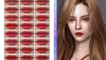 LMCS N84 Lipstick (HQ) by Lisaminicatsims at TSR