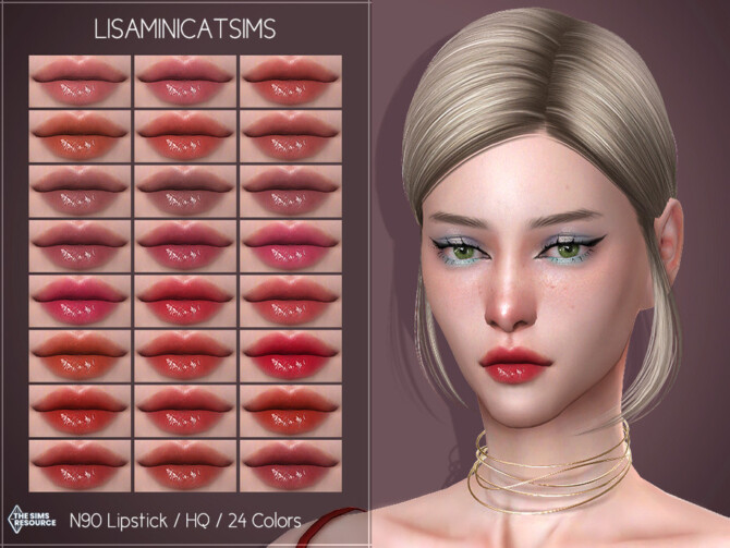 LMCS N90 Lipstick (HQ) by Lisaminicatsims at TSR