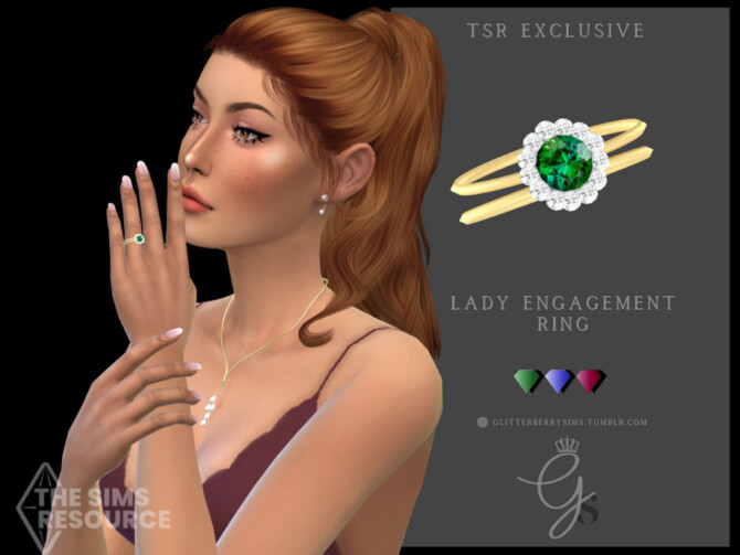 Lady Engagement Ring by Glitterberryfly at TSR