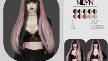 Lalisa Hair Bang Version by Nilyn at TSR