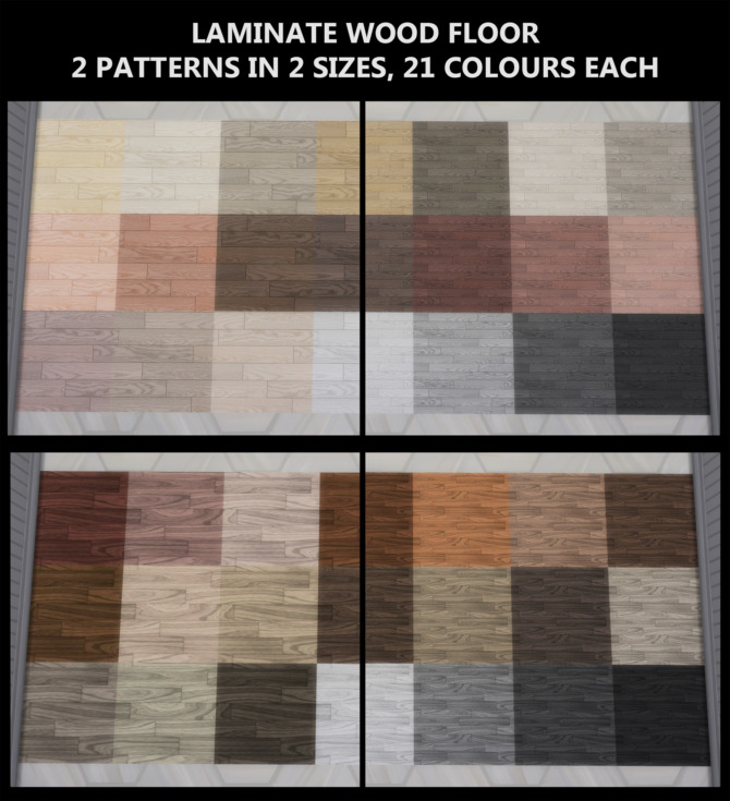 Laminate Wood Floors by Simmiller at Mod The Sims 4