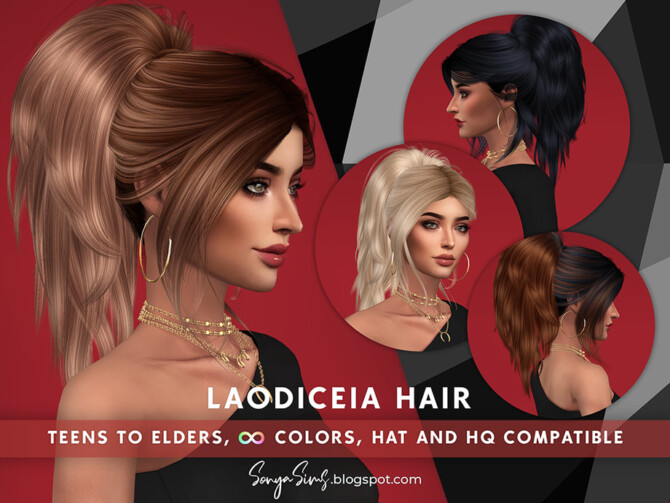 Laodiceia Hair by SonyaSimsCC at TSR