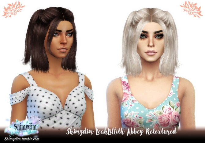 LeahLillith Abbey Hair Retexture at Shimydim Sims