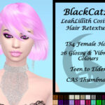 LeahLillith Cosima Hair Retexture by BlackCat27 at TSR